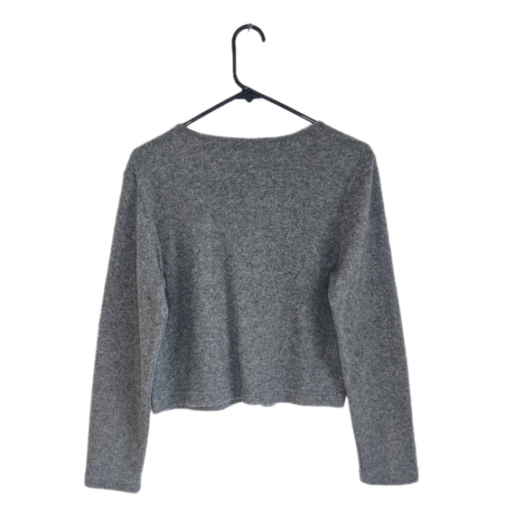 Vintage 90s Cropped Button Down Fuzzy Cardigan - Picture 2 of 9